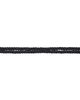 ANINE BING ANINE BING Black Small Double Signature Link Braided Belt - 2