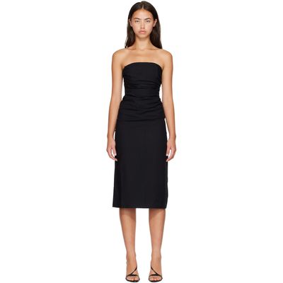 ANINE BING ANINE BING Black Tyla Midi Dress