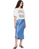 ANINE BING ANINE BING Blue Bar Silk Midi Skirt - 4