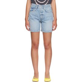 ANINE BING ANINE BING Blue Delaney Denim Shorts