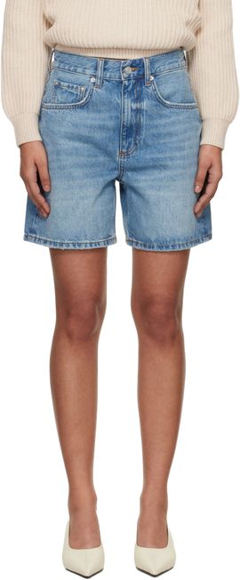 ANINE BING ANINE BING Blue Heath Shorts