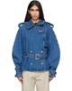 ANINE BING ANINE BING Blue Pascale Denim Trench Jacket - 1