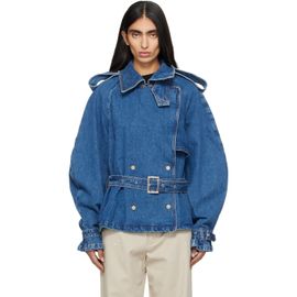 ANINE BING ANINE BING Blue Pascale Denim Trench Jacket