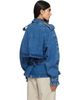 ANINE BING ANINE BING Blue Pascale Denim Trench Jacket - 3