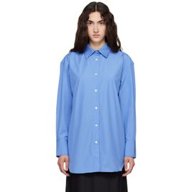 ANINE BING ANINE BING Blue Plaza Shirt