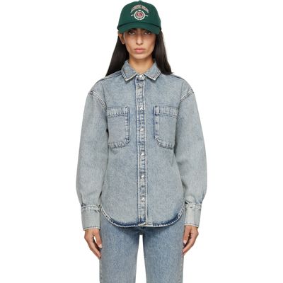 ANINE BING ANINE BING Blue Samy Denim Shirt