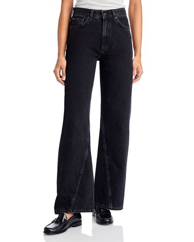 Anine Bing Anine Bing Brie High Rise Flare Jeans in Black