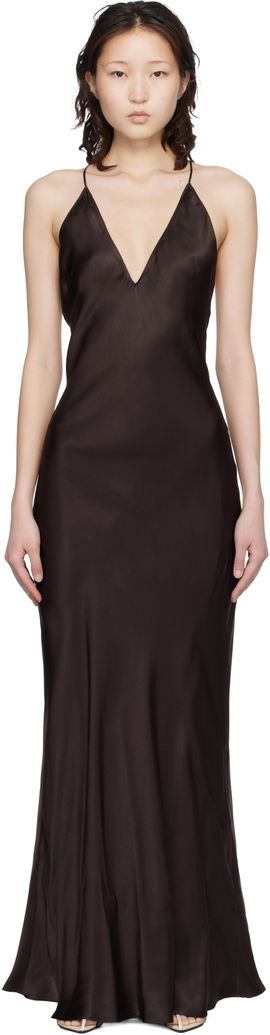 ANINE BING ANINE BING Brown Laurel Maxi Dress
