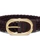 ANINE BING ANINE BING Brown Signature Link Braided Belt - 1