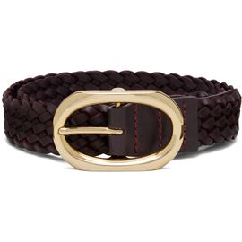 ANINE BING ANINE BING Brown Signature Link Braided Belt
