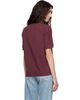 ANINE BING ANINE BING Burgundy Collegiate T-shirt - 3