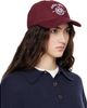 ANINE BING ANINE BING Burgundy Jeremy Collegiate Baseball Cap - 2