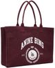 ANINE BING ANINE BING Burgundy Leo Canvas Collegiate Tote - 2