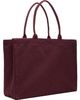 ANINE BING ANINE BING Burgundy Leo Canvas Collegiate Tote - 3