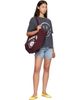 ANINE BING ANINE BING Burgundy Leo Canvas Collegiate Tote - 4