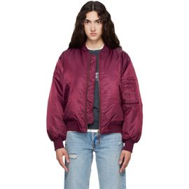ANINE BING ANINE BING Burgundy Leon Bomber Jacket