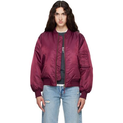 ANINE BING ANINE BING Burgundy Leon Bomber Jacket