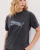 ANINE BING ANINE BING Cade Leopard Tee Washed Black - 2