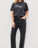 ANINE BING ANINE BING Cade Leopard Tee Washed Black - 5