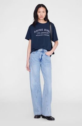 ANINE BING ANINE BING Cade Melrose Stencil Tee