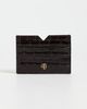 ANINE BING ANINE BING Calli Embossed Card Holder Dark Brown One - 2