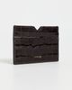 ANINE BING ANINE BING Calli Embossed Card Holder Dark Brown One - 3