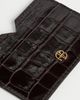 ANINE BING ANINE BING Calli Embossed Card Holder Dark Brown One - 4
