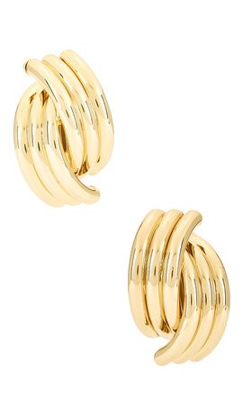 ANINE BING ANINE BING Crossover Ribbed Stud