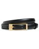 ANINE BING ANINE BING Elly Smooth Leather Belt Black - 1