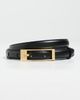 ANINE BING ANINE BING Elly Smooth Leather Belt Black - 2