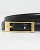 ANINE BING ANINE BING Elly Smooth Leather Belt Black - 5
