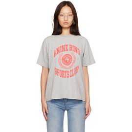 ANINE BING ANINE BING Gray Cade Collegiate T-shirt