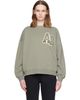ANINE BING ANINE BING Green Miles Letterman Sweatshirt - 1