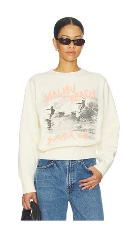 ANINE BING ANINE BING Harry Shrunken Sweatshirt Surfer