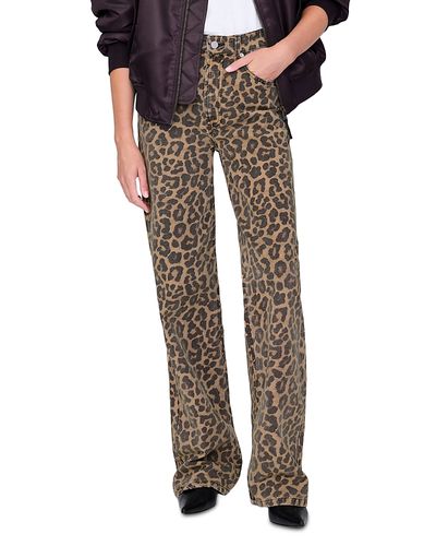 Anine Bing Anine Bing Hugh High Rise Jeans in Leopard