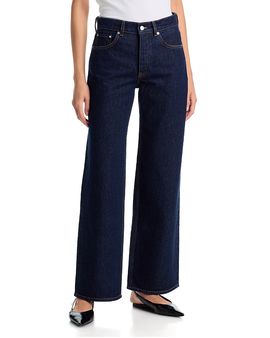 Anine Bing Anine Bing Hugh High Rise Jeans in Washed Blue