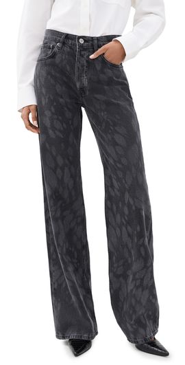 ANINE BING ANINE BING Hugh Jeans Abstract Washed Black