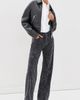 ANINE BING ANINE BING Hugh Jeans Abstract Washed Black - 5