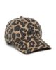 ANINE BING ANINE BING Jeremy Baseball Cap Black and Brown Leopard One - 6