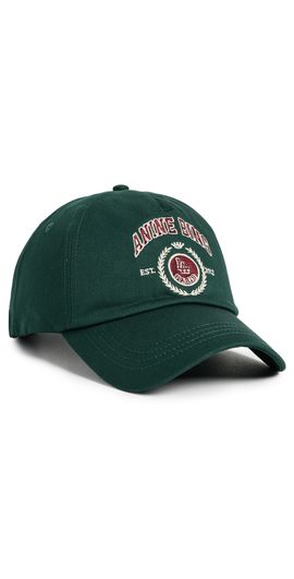 ANINE BING ANINE BING Jeremy Collegiate Baseball Cap Deep Emerald One