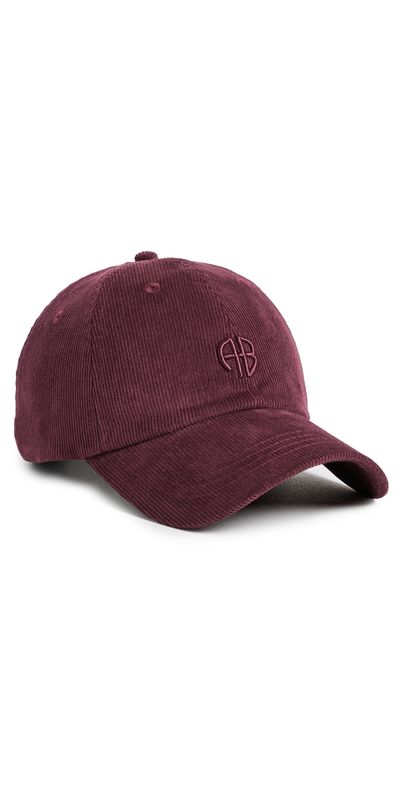 ANINE BING ANINE BING Jeremy Corduroy Baseball Cap Fig One