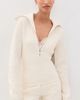 ANINE BING ANINE BING June Trucker Collar Sweater Ecru - 2