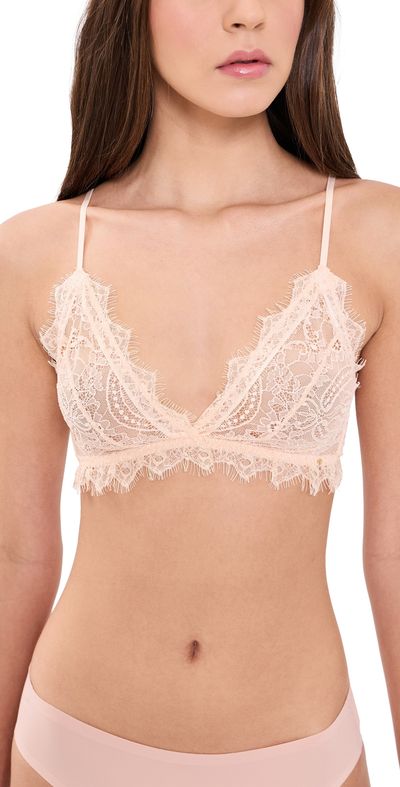 ANINE BING ANINE BING Lace Trim Bra Blush