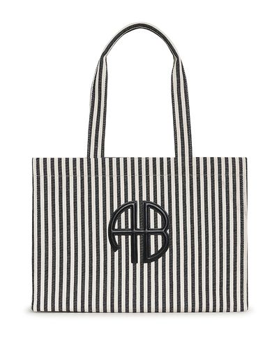 Anine Bing Anine Bing Lara Striped Canvas Tote