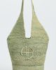 ANINE BING ANINE BING Leah Raffia Logo Hobo Bag Sea Foam Green One - 2