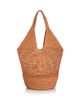 Anine Bing Anine Bing Leah Small Logo Raffia Hobo Bag - 1