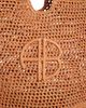 Anine Bing Anine Bing Leah Small Logo Raffia Hobo Bag - 5
