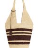 ANINE BING ANINE BING Leah Stripes Hobo Raphia Bag - 1