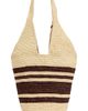 ANINE BING ANINE BING Leah Stripes Hobo Raphia Bag - 2