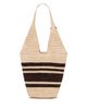 Anine Bing Anine Bing Leah Stripes Raffia Hobo Bag - 3